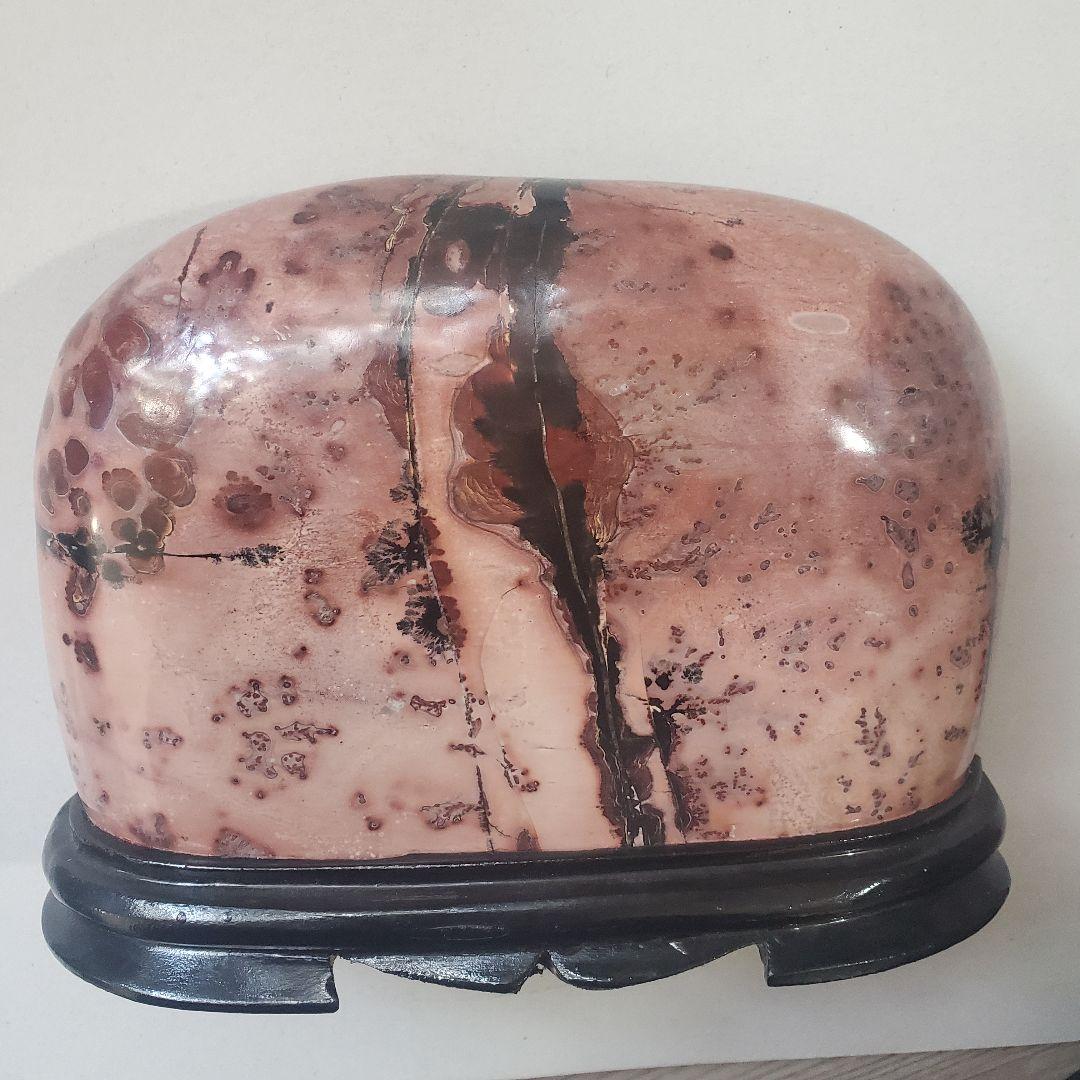 送料込み　中国鑑賞石　草花石