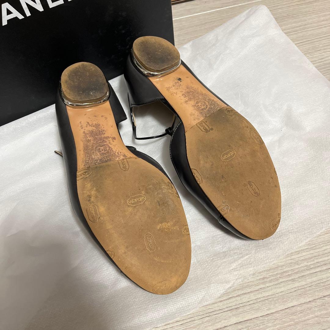 CHANEL シャネル　ブラック　フラットシューズ　サイズ37