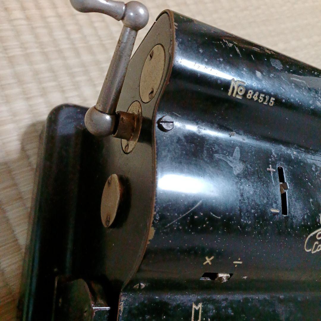 アンティーク　レトロ手回し計算機