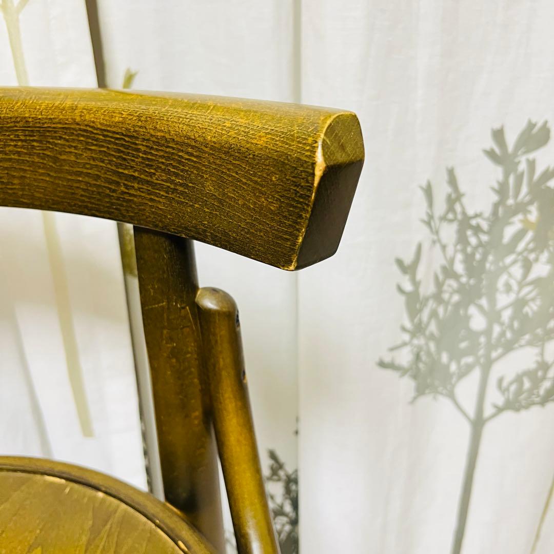 【秋田木工】　ベントウッドチェアー　曲木　ハイチェア