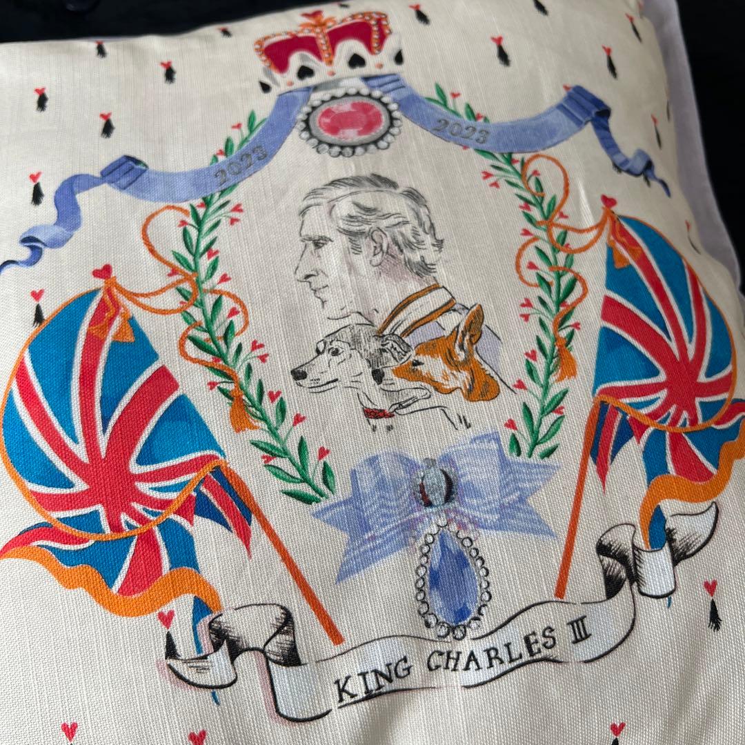 Cath Kidston チャールズ3世 クッション