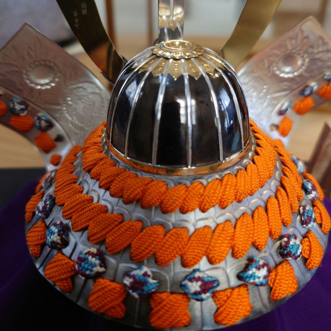 【武比古作】純銀製・兜・五月人形