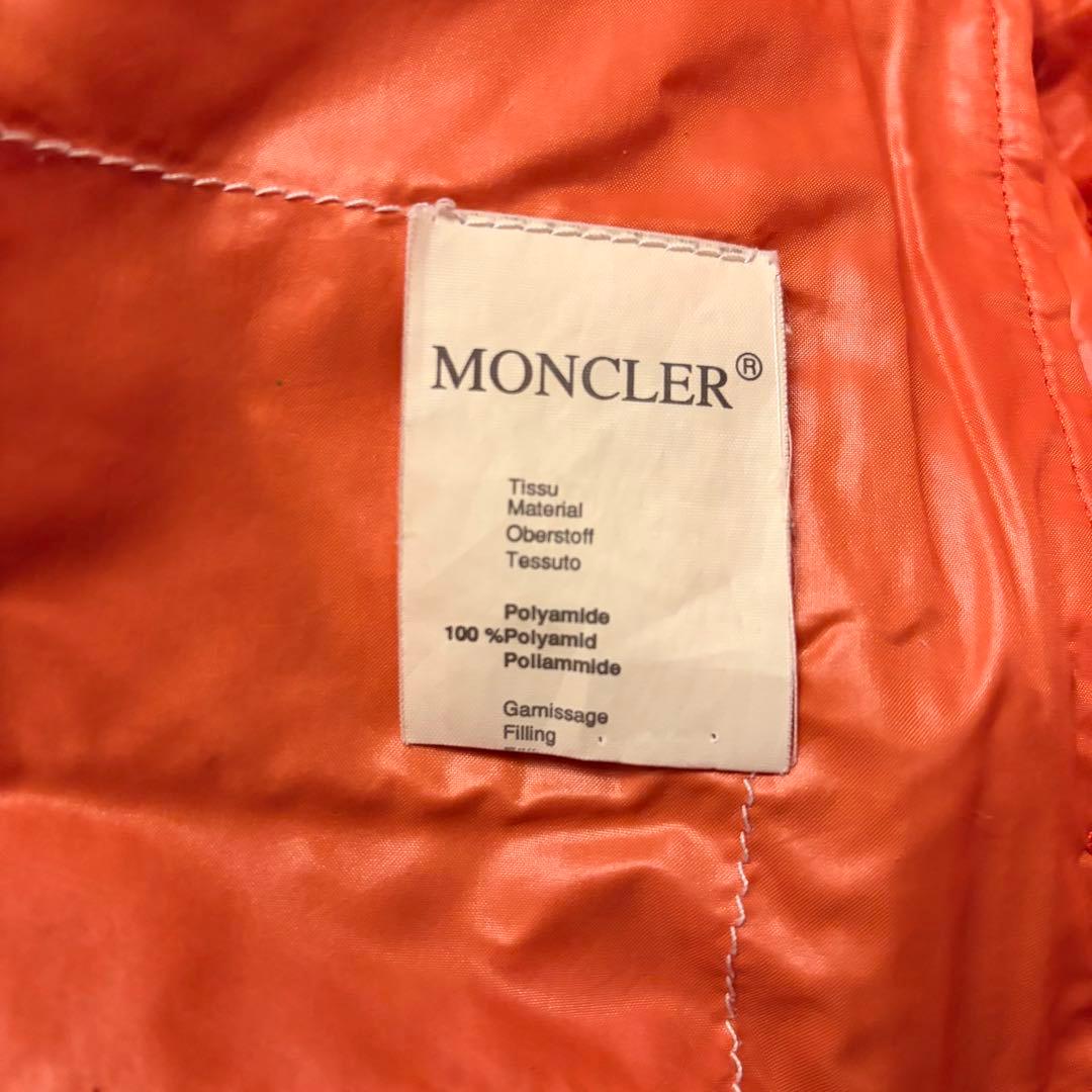 希少 MONCLER 80s 90s ヴィンテージ ダウンジャケット オレンジ