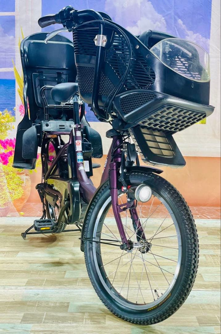 パスキス12AH⭐️人気モデル！ヤマハ子供乗せ電動アシスト自転車Y2261