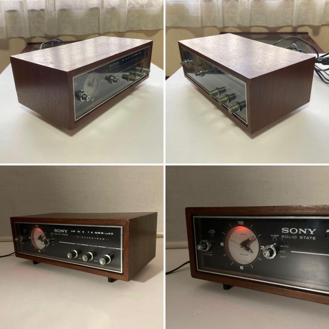 SONYクロックラジオ トランジスタ 8RC-49 西日本仕様 木製 レトロ