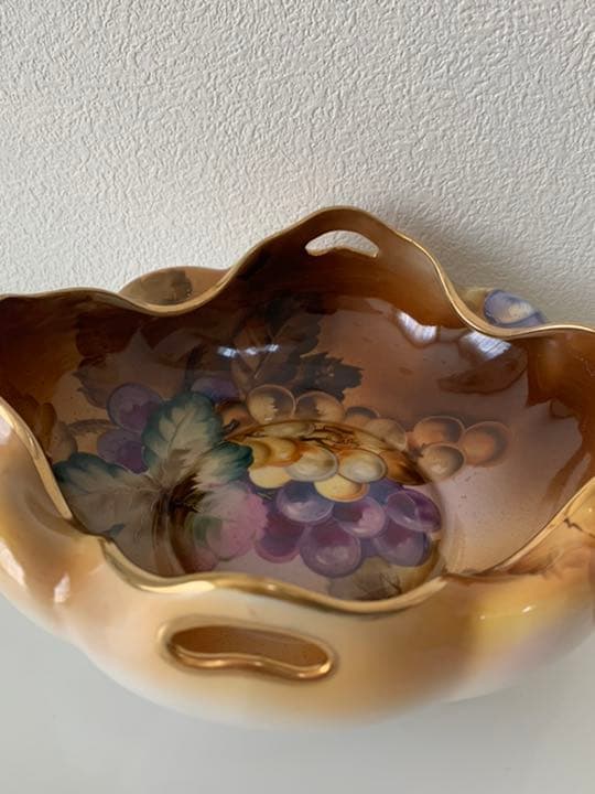 オールドノリタケ　葡萄柄　菓子鉢