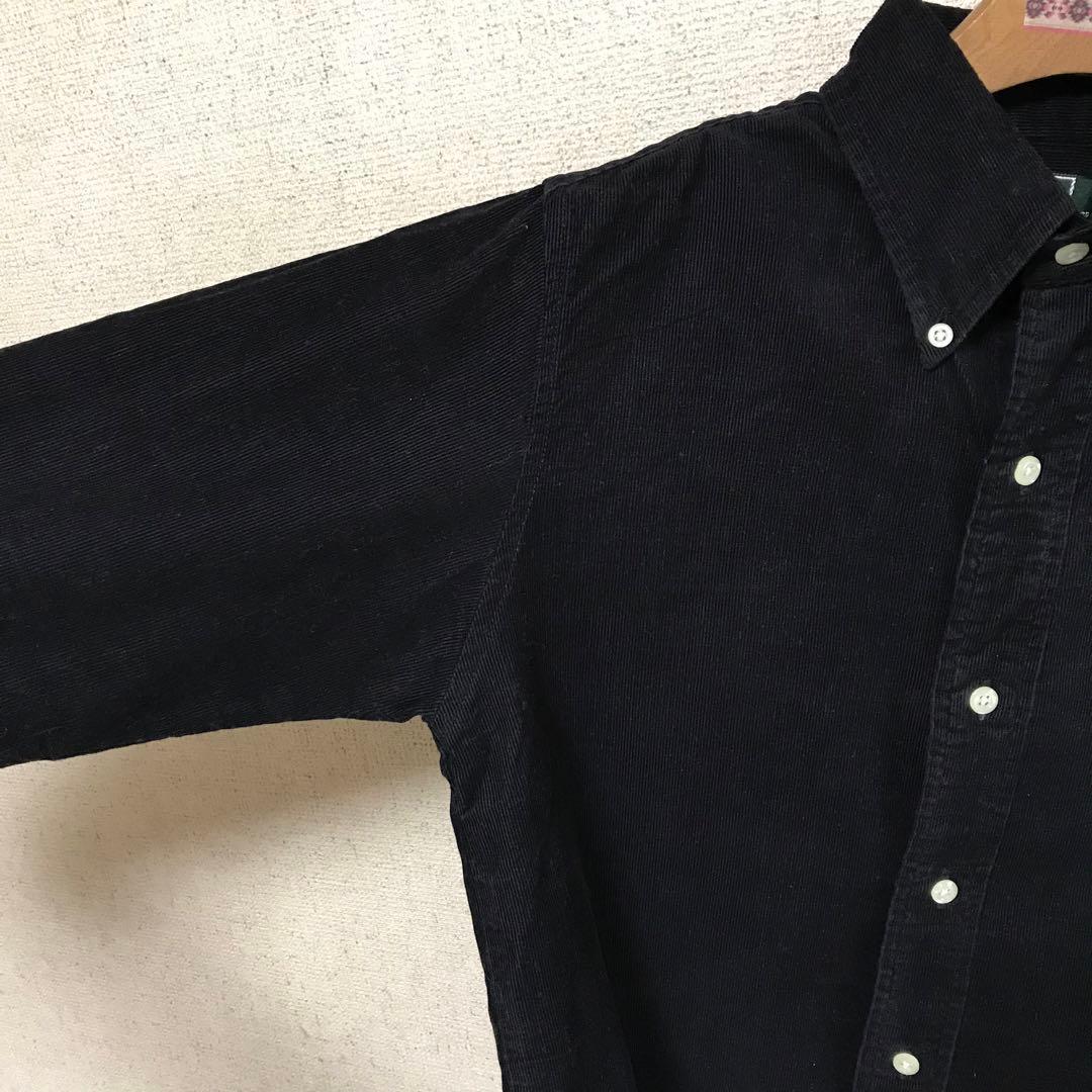 ポロラルフローレン　コーデュロイシャツ黒