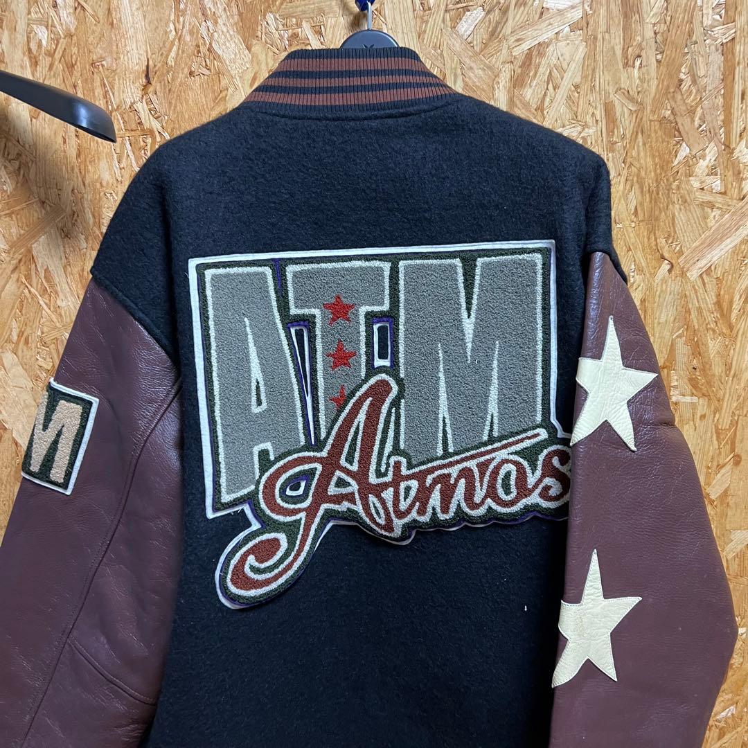 90s ヴィンテージAtmos スタジャン 黒・茶色