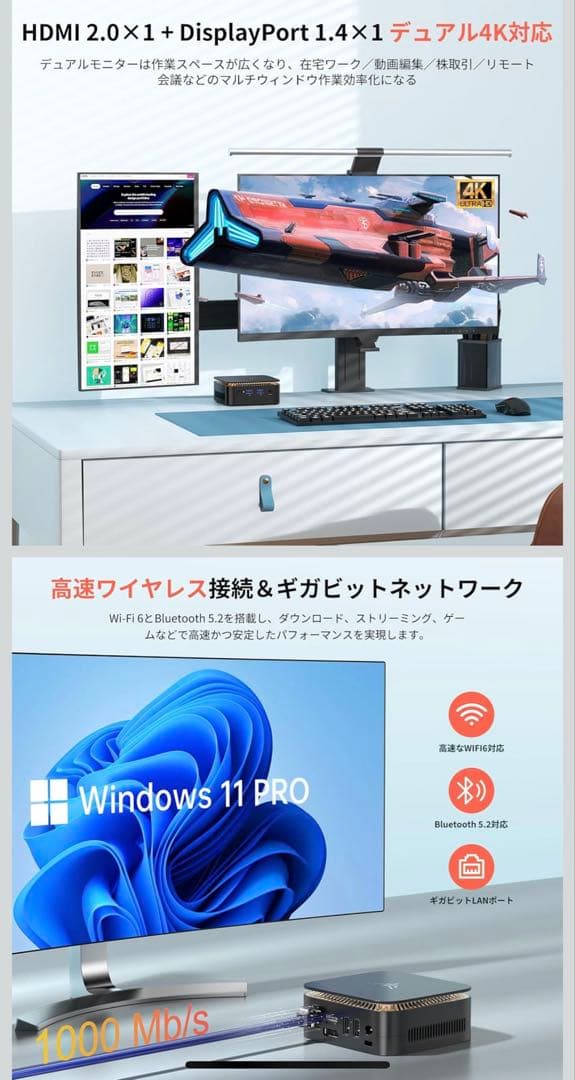 【N150初登場ミニpc mini pc インテル N150 ミニパソコン