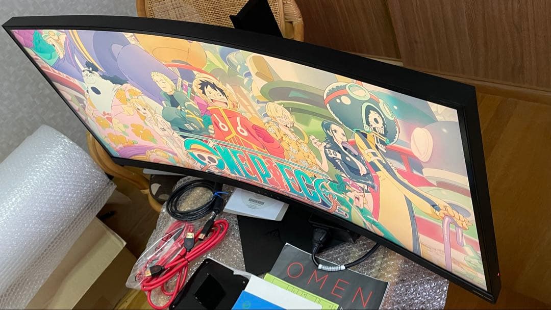 【美品】OMEN by HP 35インチウルトラワイド湾曲ディスプレイ
