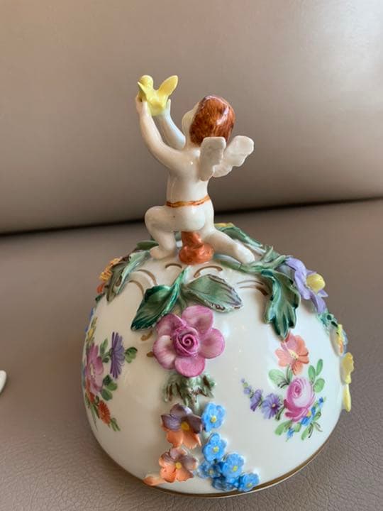 アンティークドレスデン　天使の壺