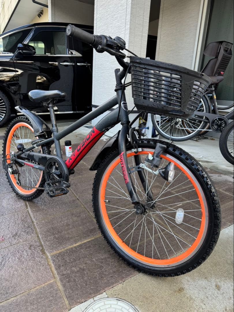 X-Fusion キッズバイク 22インチ グレー/オレンジ