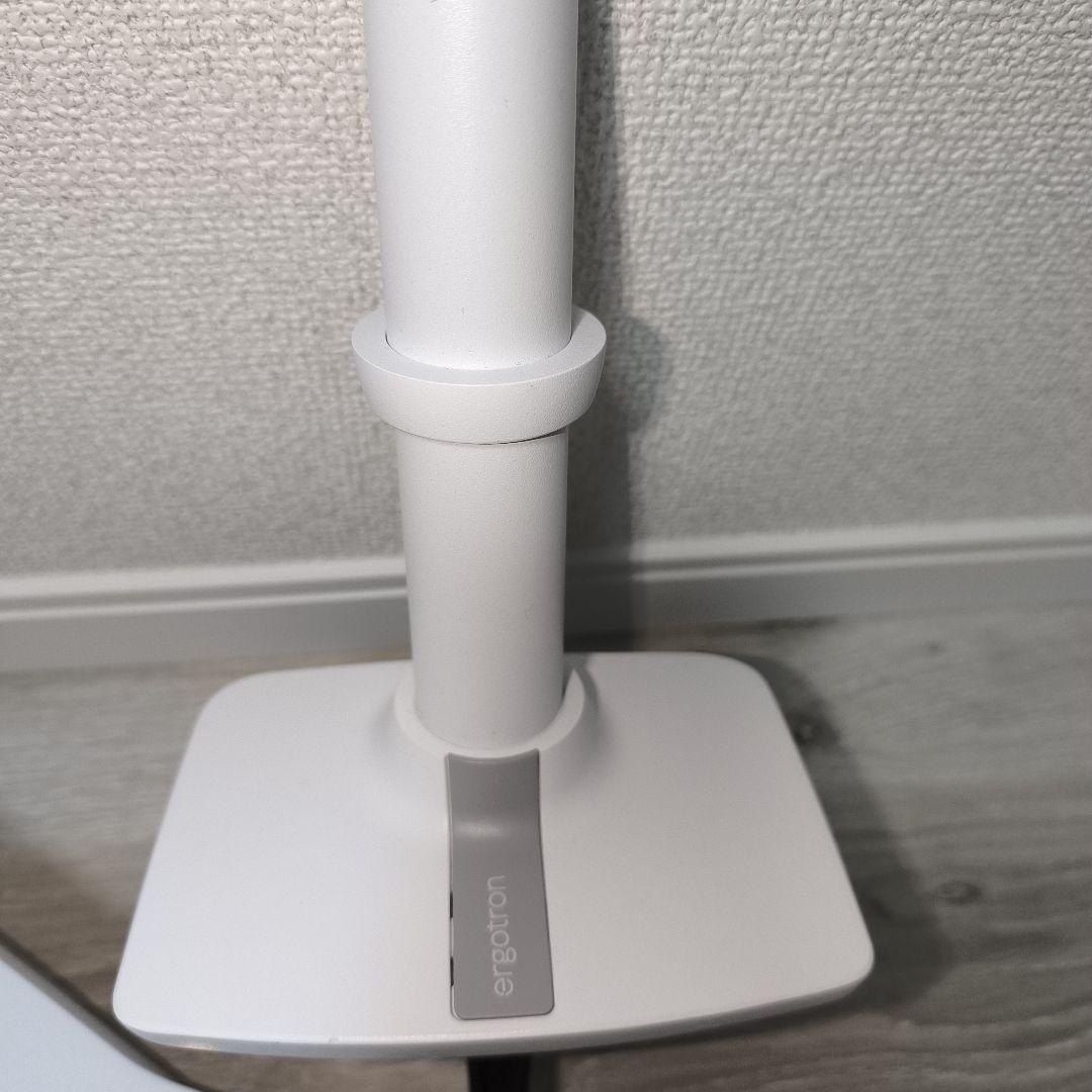 エルゴトロン ホワイト モニターアーム VESA対応 クランプマウント