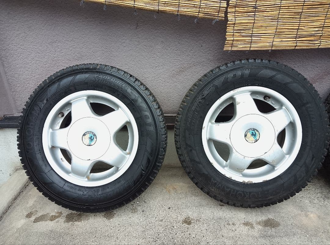 145R12 6PR LT・スタッドレスタイヤ・アルミホイール・2本のみ・1/2