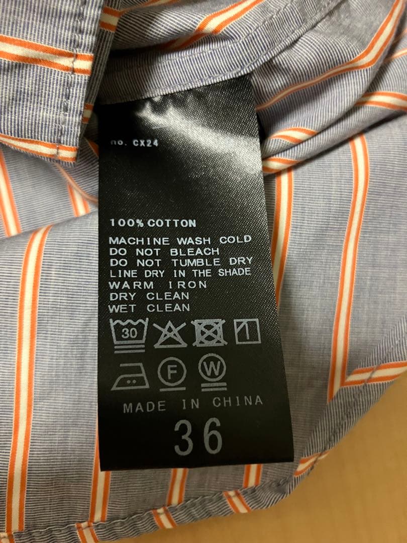 Spick and Span a&m マルチストライプシャツ　ネイビーベース