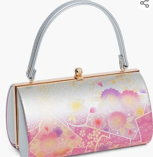 振袖用 バッグ 草履セット シルバー