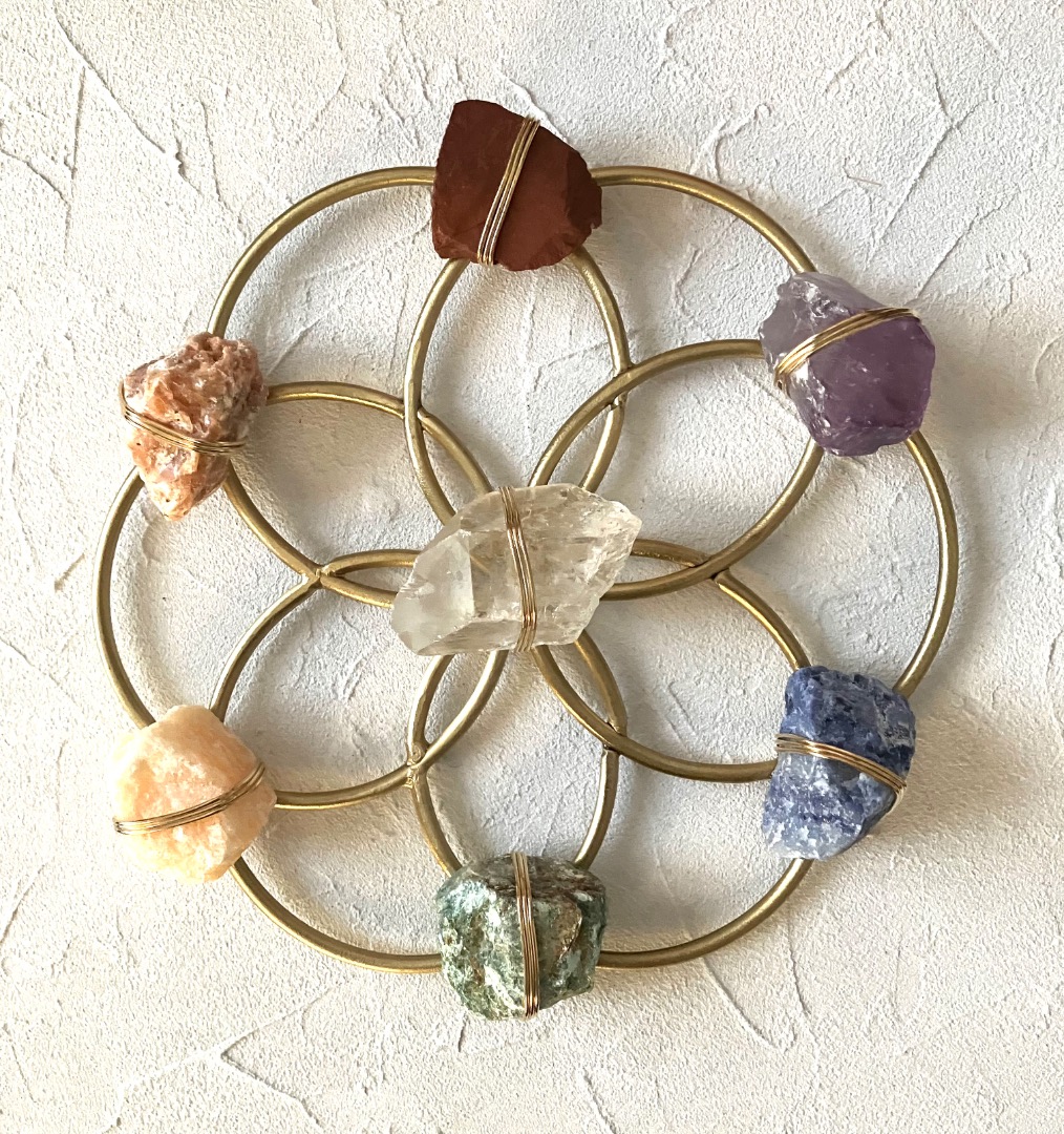 【新品】パワーストーン／クリスタルグリッド　チャクラ／天然石／希少