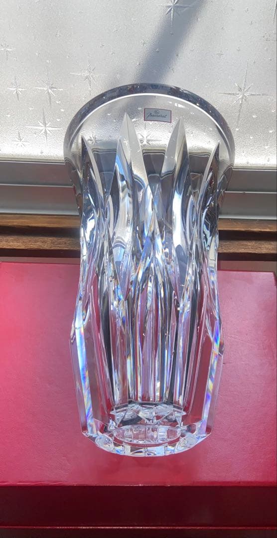 バカラ ポリーヌ　花瓶　フラワーベース　大型サイズ　Baccarat 超重量