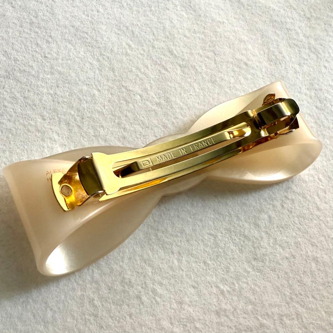 アレクサンドルドゥパリ キティ リボン ビジュー バレッタ