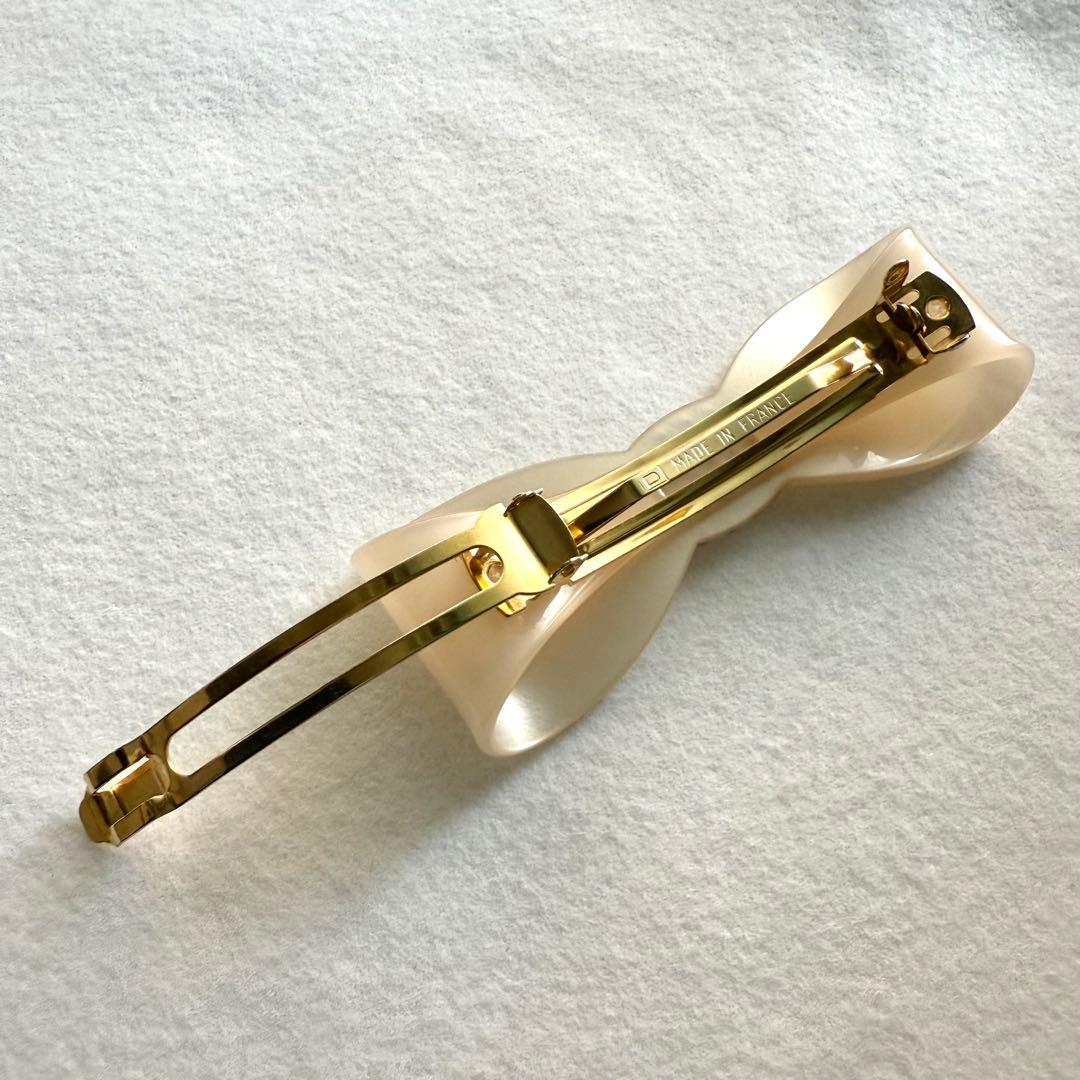 アレクサンドルドゥパリ キティ リボン ビジュー バレッタ