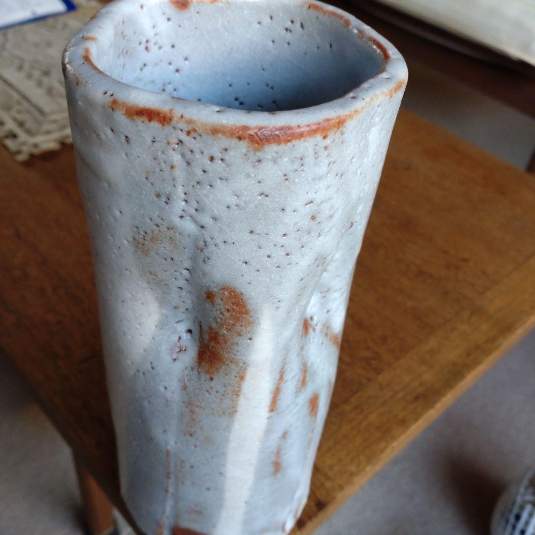 人間国宝加藤卓男氏作・鼠志野花生