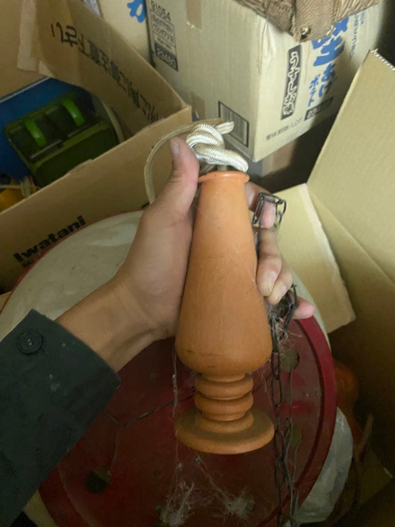 昭和レトロポップ　白　ホワイト　電気傘　ペンダントライト　天井照明