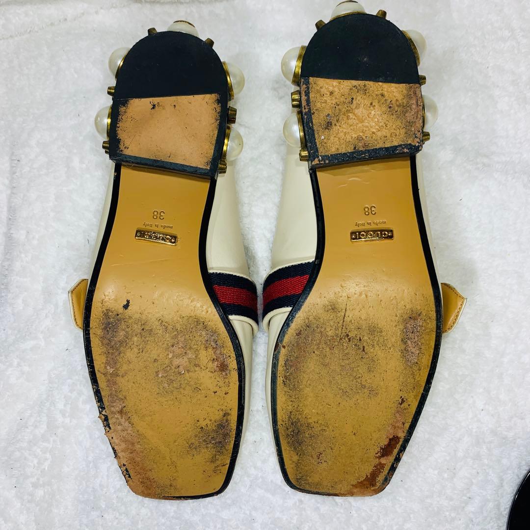 ⭐️Gucci グッチ パンプス パール ホワイト 38(25cm)