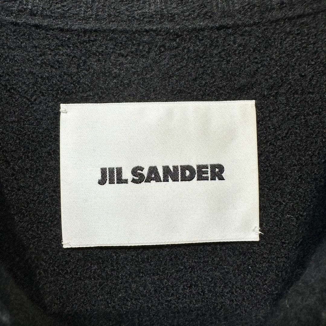 希少 JIL SANDER 上質 ウール サイドスリット クルーネック ニット