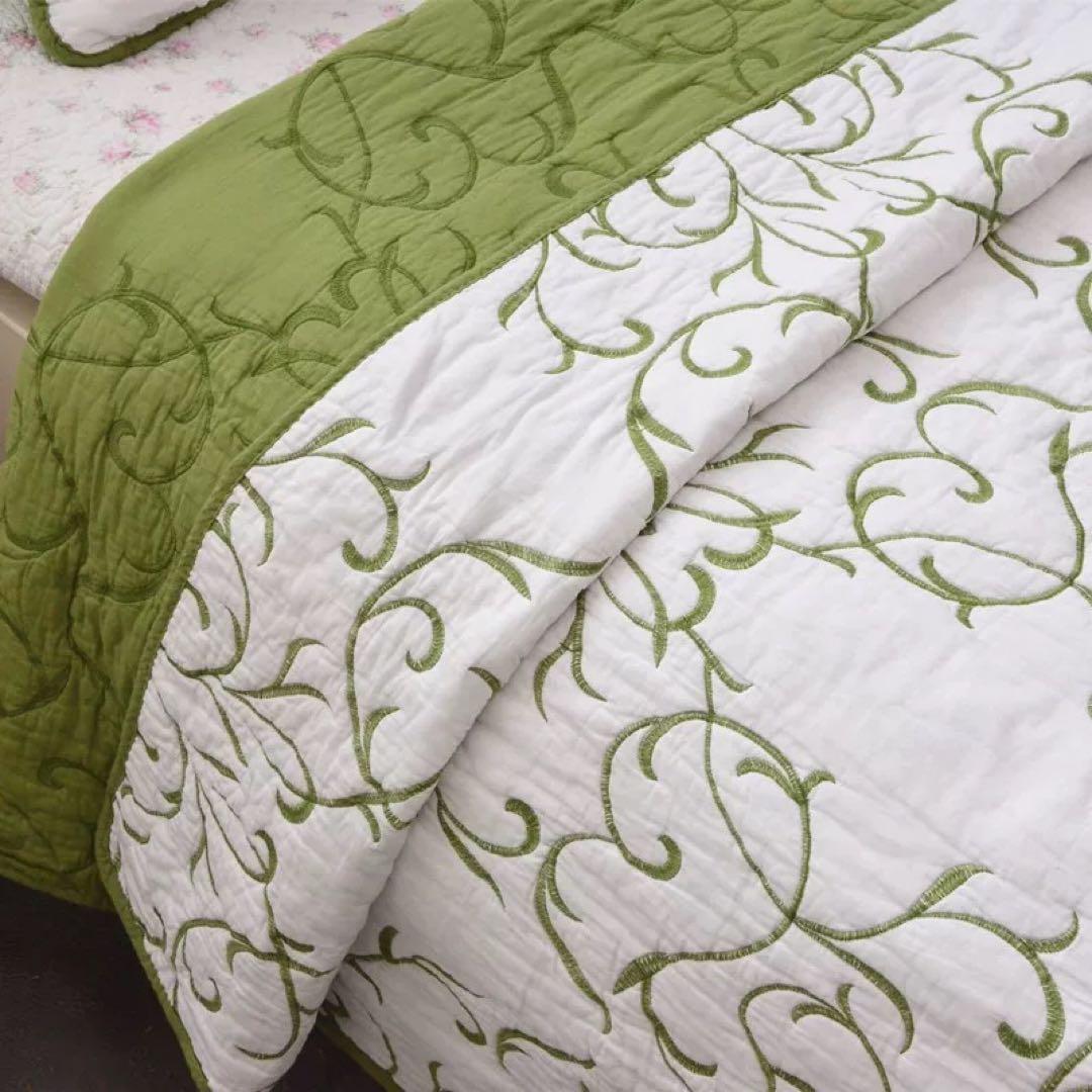 キルトベッドカバー3点セット綿マルチカバー キルティング MTL