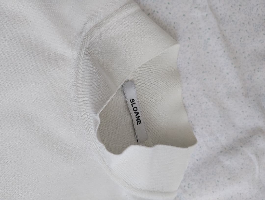 【SLOANE】guji golf 別注 ウオッシャブル モックネックニット