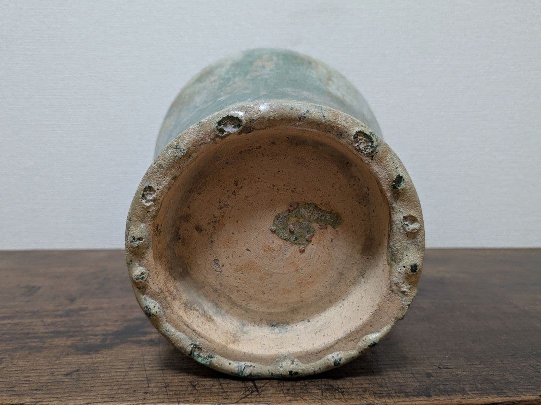 漢　緑釉　壺　中国　古美術