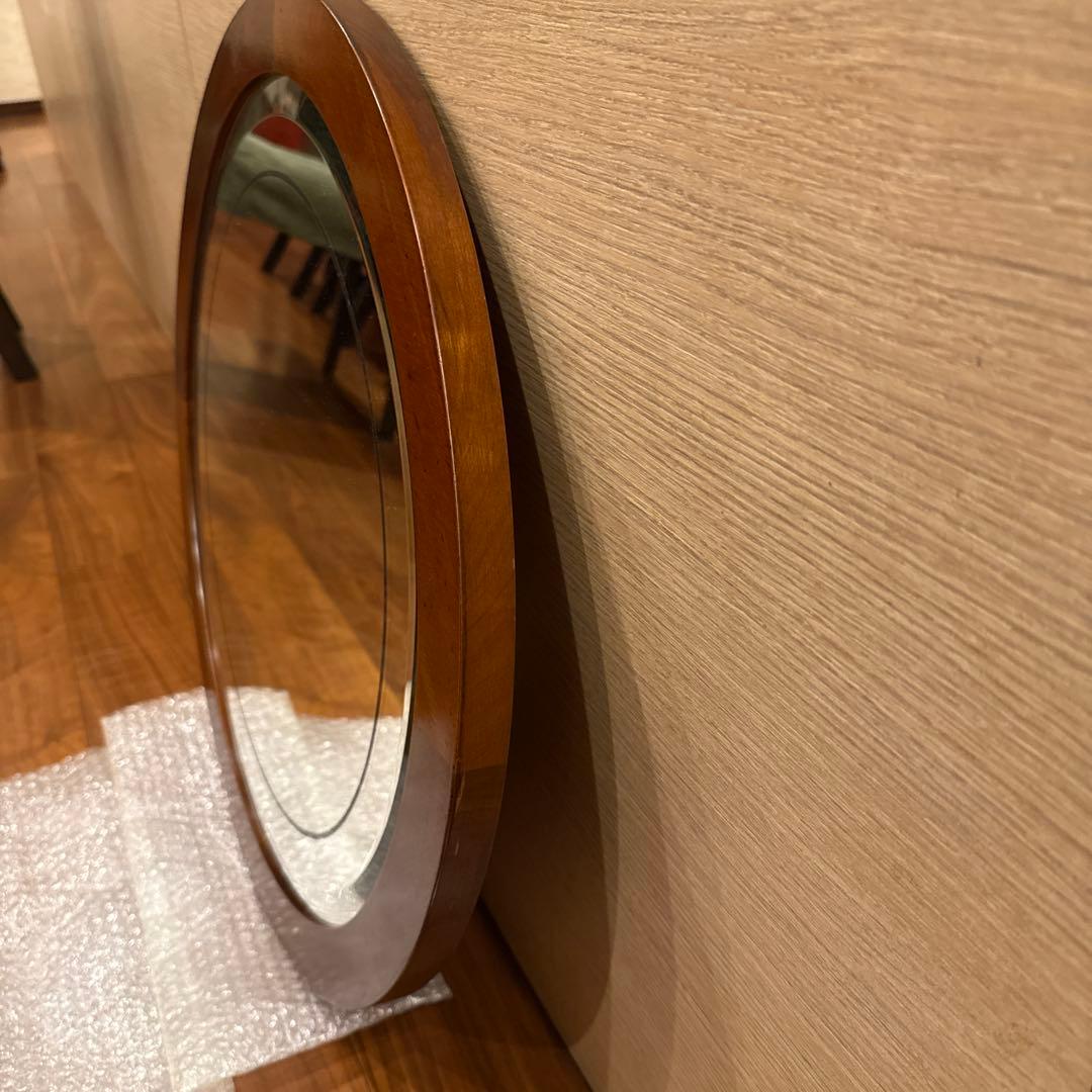 annibale colomboマホガニー木製フレームミラー 壁掛け用