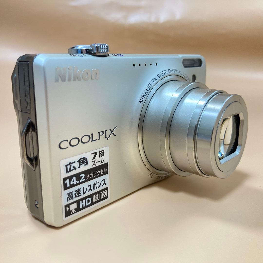 ◆スマホ転送OK◆Nikon COOLPIX S6000 デジカメ SDカード付