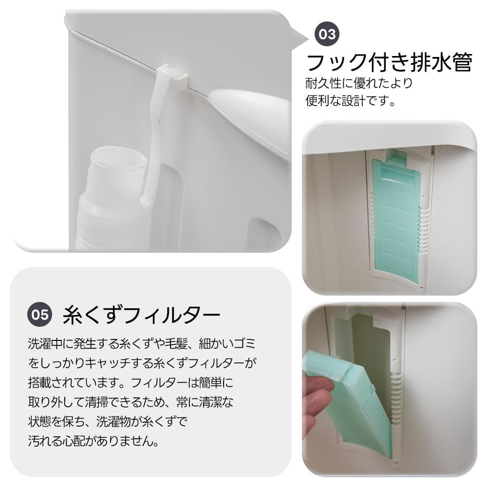 二槽式洗濯機 縦型洗濯機 洗濯6.5kg/脱水槽4kg 大容量タイマー機能付き