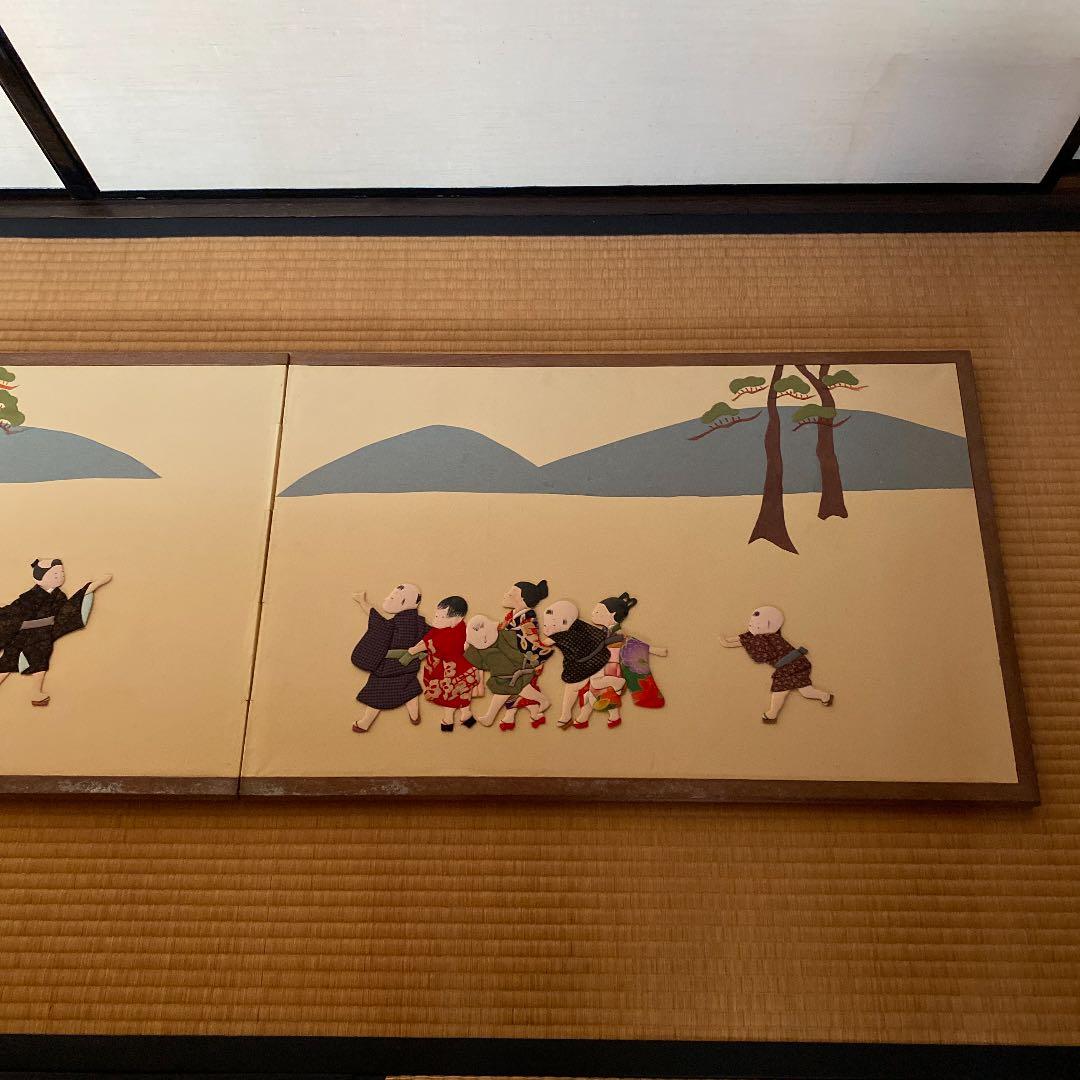 絵画　屏風　絵　インテリア