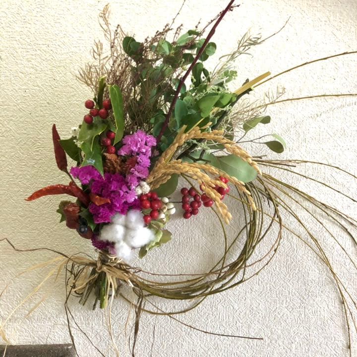 インテリアリース、スワッグになるしめ縄2021