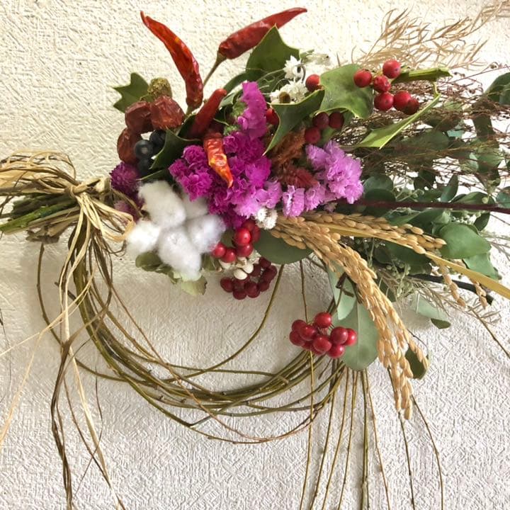 インテリアリース、スワッグになるしめ縄2021