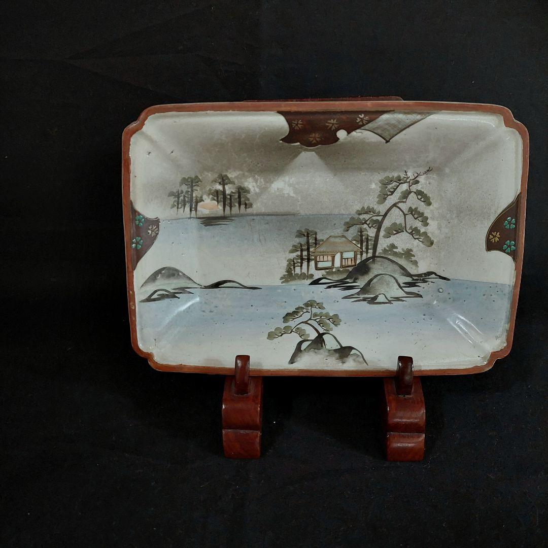 九谷焼き　九谷　骨董　アンティーク　焼き物　陶器　皿　小皿　和小物　陶芸　レア