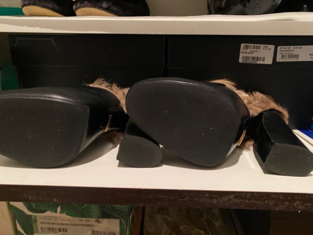 GUCCI グッチ　ファー付き　ミュール　プリンスタウン