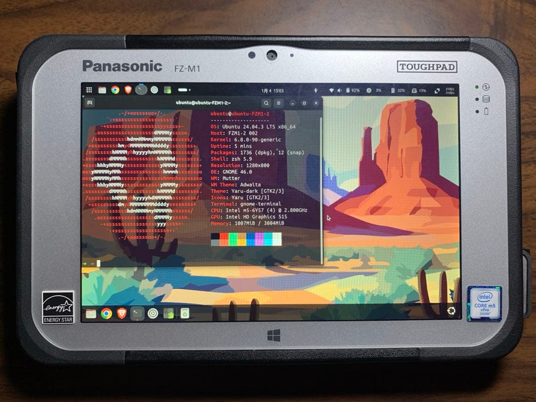 Windowsタブレット本体 Panasonic FZ-M1