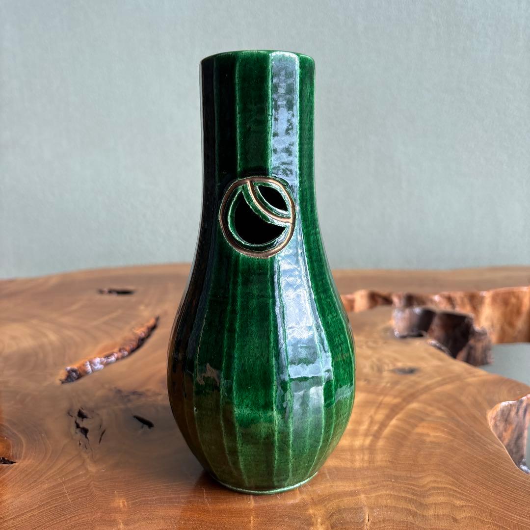 杓立 川崎和楽 楽焼 茶道具 共箱