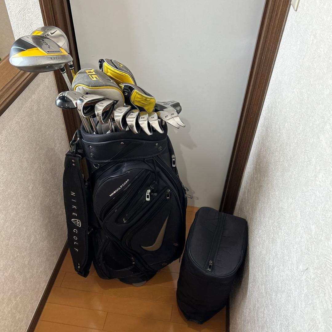 希少NIKE 13本 ゴルフフルセット クラブセット キャディバック付き