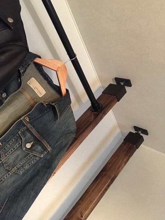 オーダーハンドメイド　ブルックリン調ハンガーラック