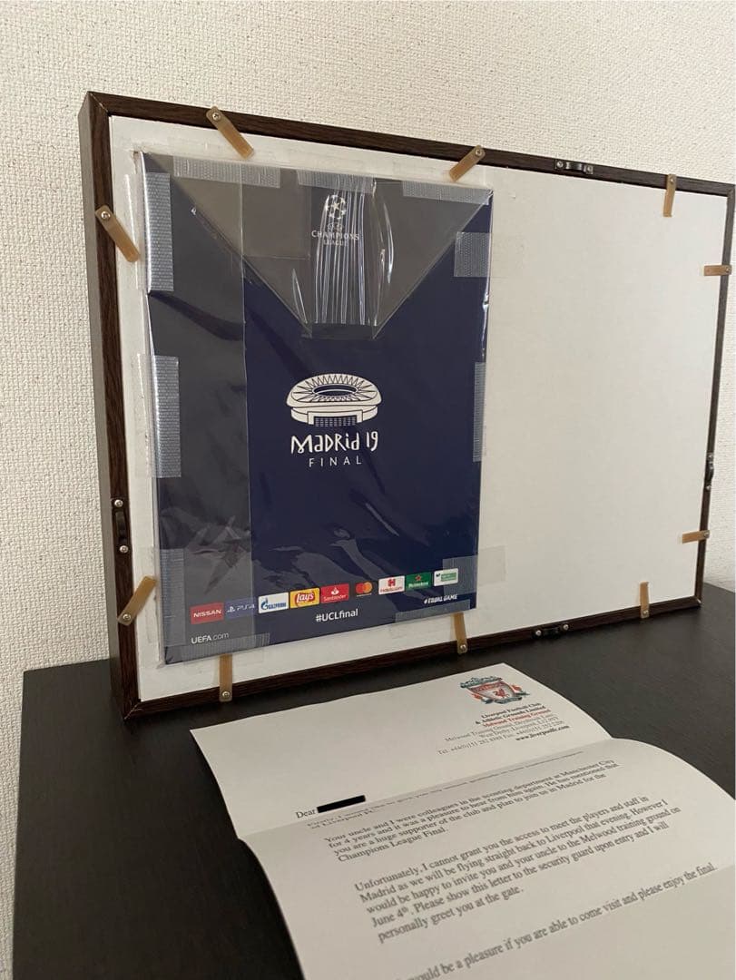 リバプール　2019年チャンピオンズリーグ決勝　直筆サイン入り　プログラム