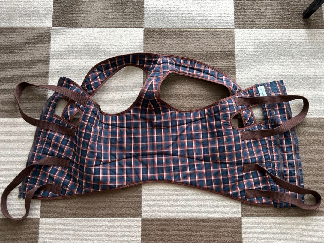 大型犬用 メッシュチェック柄介護ハーネス