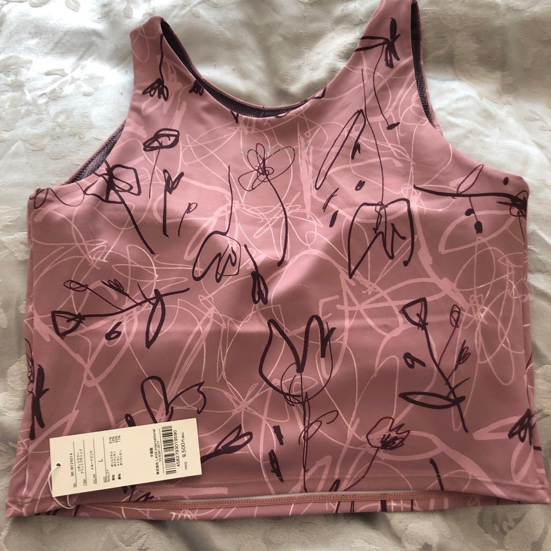 花柄 ヨガウェアセット ピンク