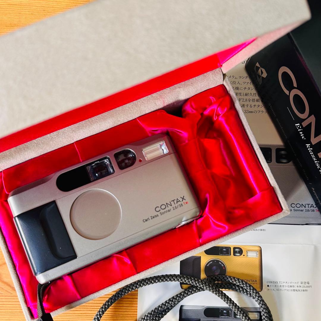 【ジャンク品　箱付き】CONTAX T2 コンパクトフィルムカメラ