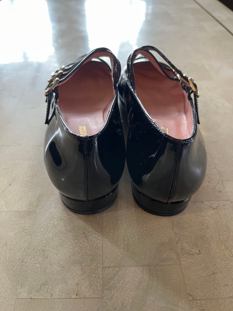 超メルカリ市★プリティバレリーナ　ストラップシューズ　パテント　39★極美品