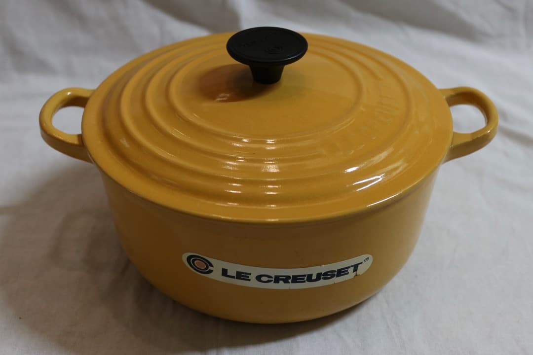 ル・クルーゼ ココットロンド 両手鍋 20cm イエロー
