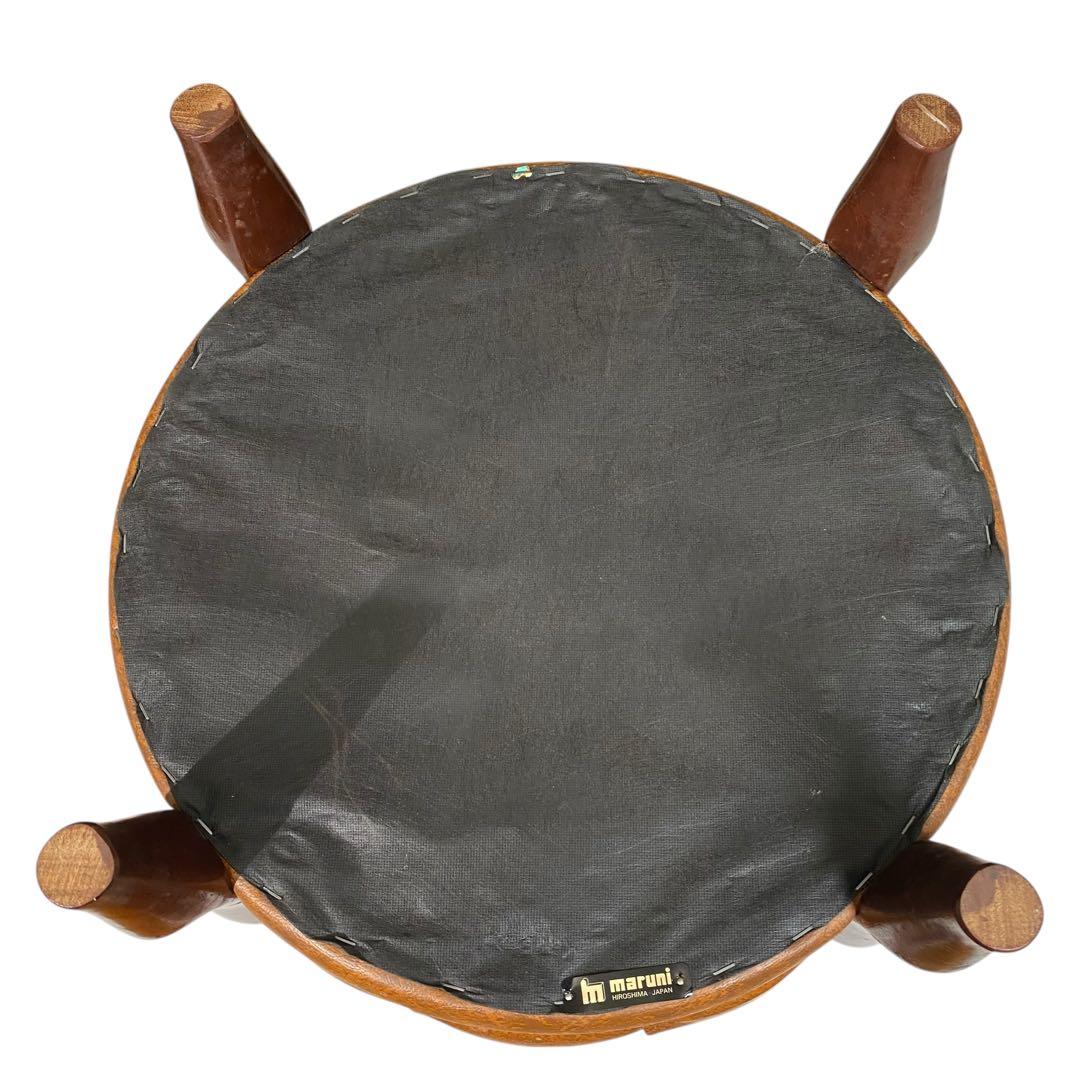 【美品】マルニ木工 ベルサイユ オットマン ブラウン②